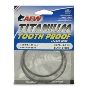 AFW Titanium Tooth Proof Single Strand Leader Wire - 